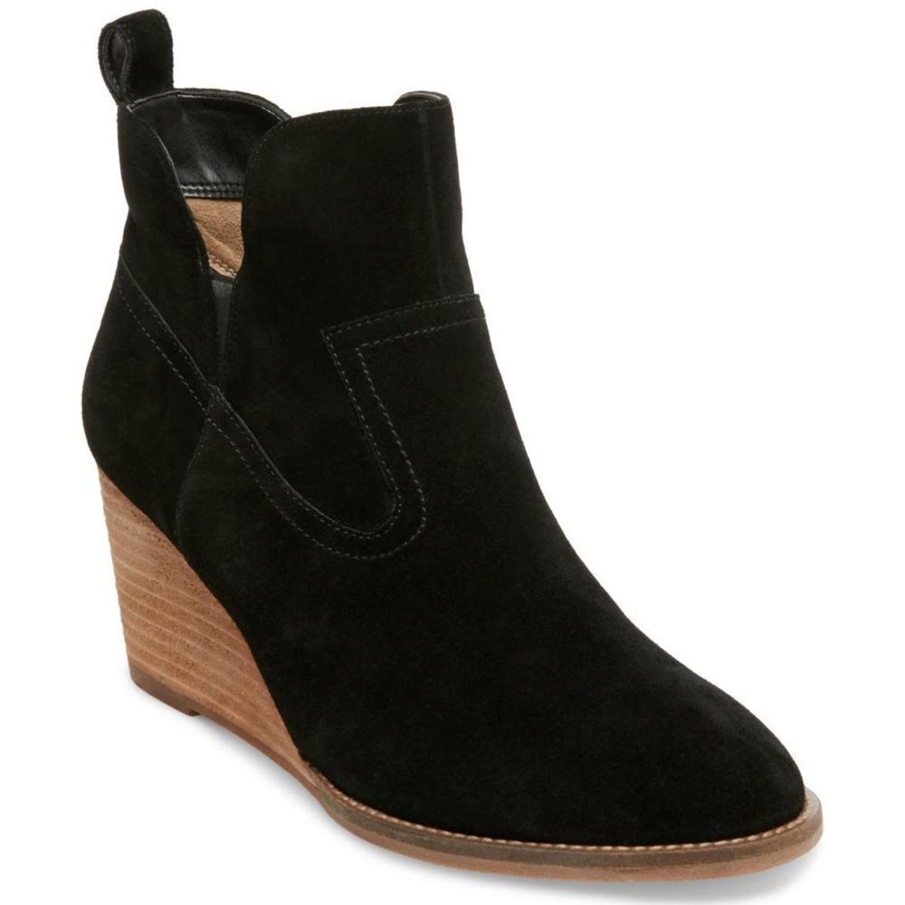 Blondo Booties Women’s 8.5 Irving Black Waterproof Wedge
